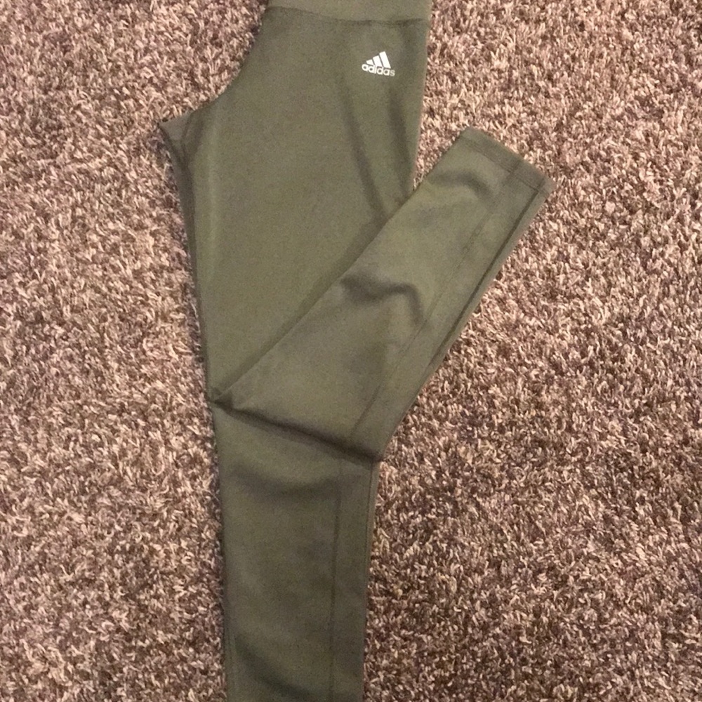 Adidas dark green pants